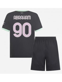 AC Milan Tammy Abraham #90 Dječji Rezervni Dres kompleti 2024-25 Kratak Rukavima (+ kratke hlače)